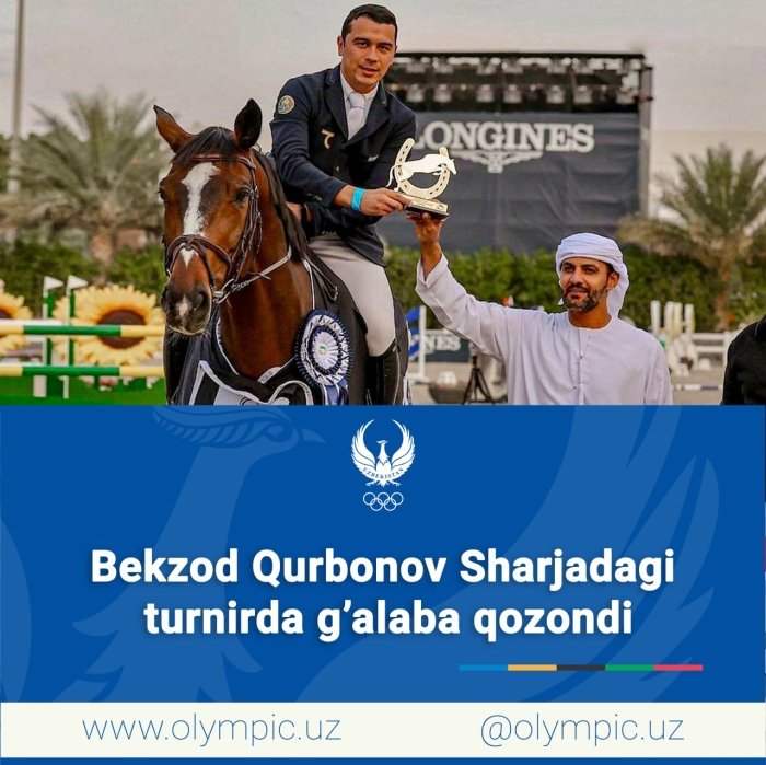 Bekzod Qurbonov Sharjadagi turnirda oltin medalni qo‘lga kiritdi