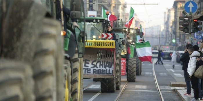 Italiyalik fermerlar Vatikanga yetib borishdi