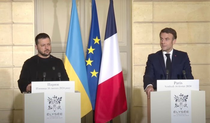 Makron: Fransiya Ukrainaga 3 milliard yevro miqdorida qo‘shimcha harbiy yordam beradi